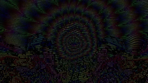 Digital Binary Data Scan Loop Background Stock Footage 125381800