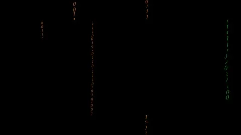 Digital binary data, streaming code background. Matrix background. Crypto spa Stock Footage 104699894