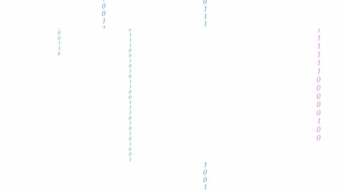 Digital binary data, streaming code background. Matrix background. Crypto spa Stock Footage 104700415