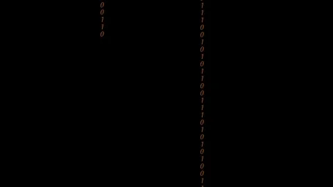 Digital binary data, streaming code background. Matrix background. Crypto spa Stock Footage 104707092