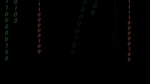 Digital binary data, streaming code background. Matrix background. Crypto spa Stock Footage 104707407