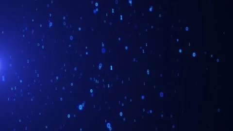 Digital binary data, streaming code matrix background. Concept programming code Stock Footage 150995172