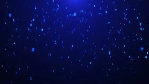 Digital binary data, streaming code matrix background. Stock Footage 150995192