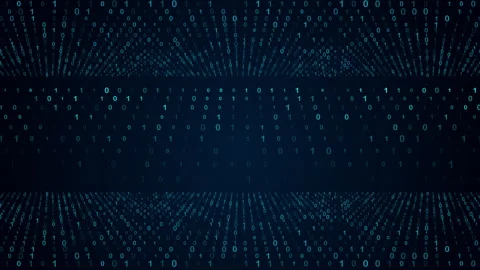 Digital binary data streaming code background 库存影片 348473203