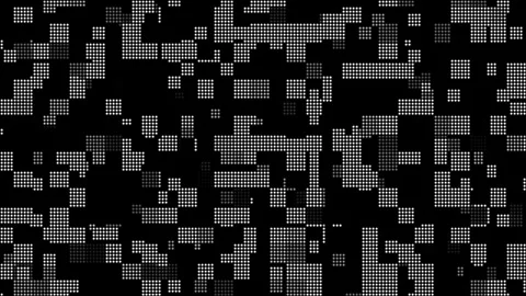 Digital binary dot matrix motion graphic for big data and cybersecurity 스톡 동영상 339509848