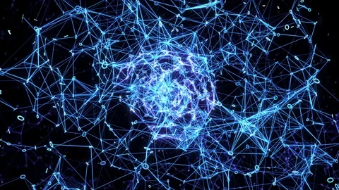 Digital Binary Metaverse Data Network expansion explosion Meta universe burst 4k Vídeos de archivo 168211298