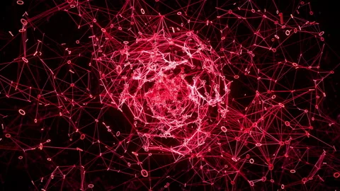 Digital Binary Metaverse Data Network expansion explosion Meta universe burst 4k Stock Footage 212678356