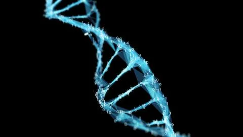 Digital Binary Plexus DNA spiral background イラスト素材