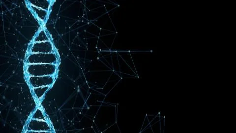 Digital Binary Plexus DNA spiral background 스톡 일러스트