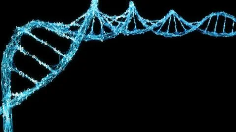 Digital Binary Plexus DNA spiral background イラスト素材