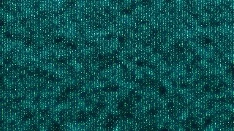 Digital binary symbols like matrix style illustration Stock Illustration