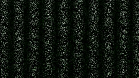 Digital binary symbols like matrix style illustration Stockillustratie