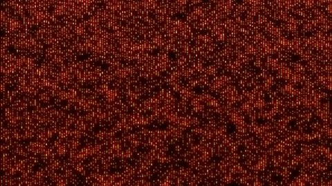 Digital binary symbols like matrix style illustration Stockillustratie