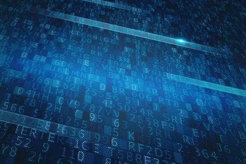 Digital binary system Stock Illustration