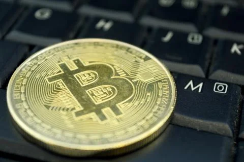 Digital Bitcoin System Stock Photos
