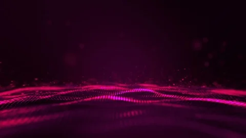 Digital black abstract background with sparkling pink light particles Stock Footage 103606927