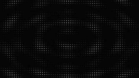 Digital black and white dot pattern creating subtle visual rhythm Stock Footage 336994465