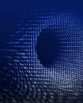 Digital black hole Stock Illustration