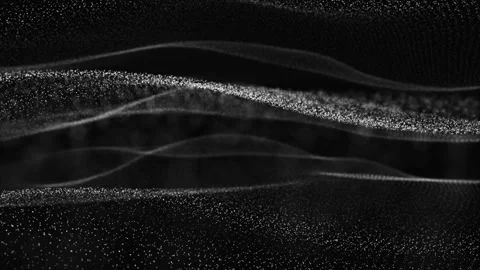 Digital Black Waves Stock Footage 279199584
