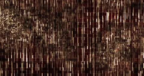 Digital Block of Pixels in Cyberspace Background Sepia Stock Footage 155528278