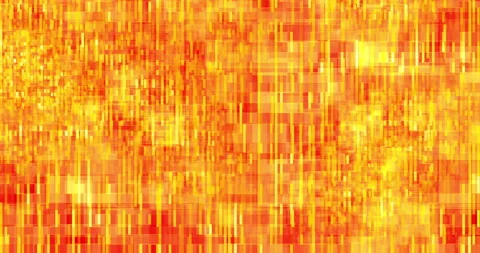 Digital Block of Pixels in Cyberspace Background Yellow Stock Footage 155533964