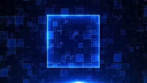 Digital block technology background, Cybersecurity Digital information Stock Footage 312190811