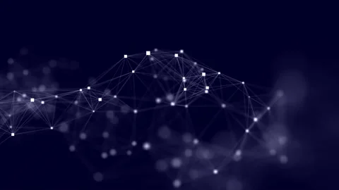 Digital blockchain concept and data transfer system. Abstract background. 스톡 동영상 152883366