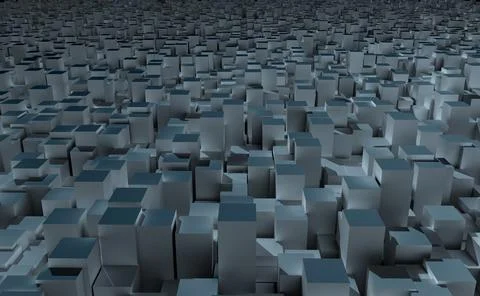 Digital blocks against abstract background Stock Illustration