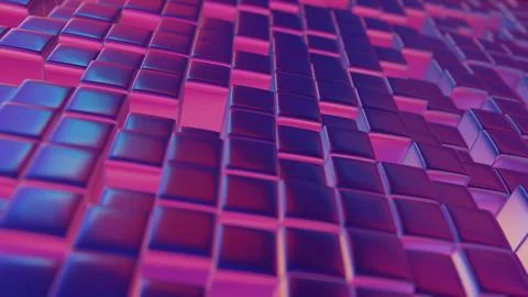 Digital blocks arranged in a clean, minimalistic sequence, embodying simplici Illustrazione stock