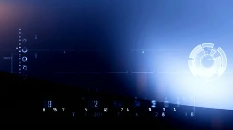 Digital Blue background 13 Stock Footage 12283341