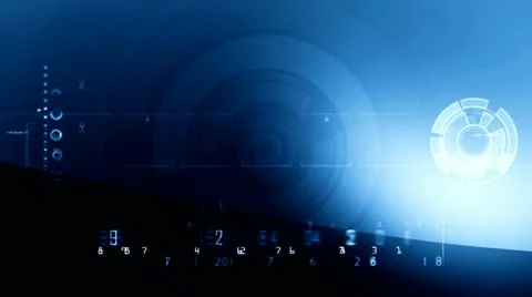 Digital Blue background 2 Stock Footage 12283448