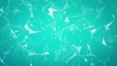 Digital blue background with dots and lines. Big data visualization. Stock Footage 188535975