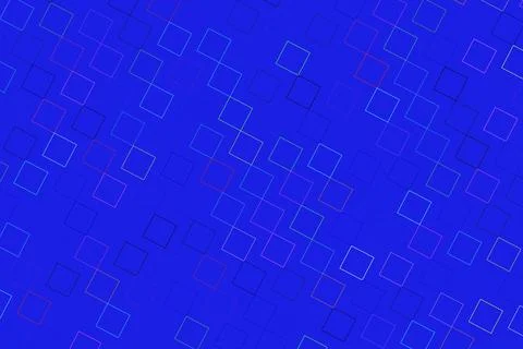 Digital blue background with glowing square outlines Stock Illustration