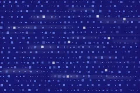 Digital blue background with light and glowing square patterns Stock Illustration