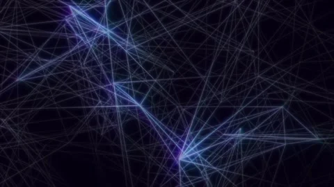 Digital blue background with lines. Big data visualization Stock Footage 254974462