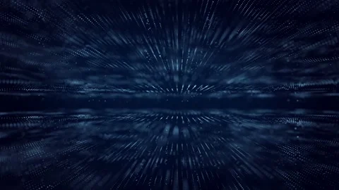 Digital blue background of particles. Abstract futuristic illustration. Stock Footage 169360324