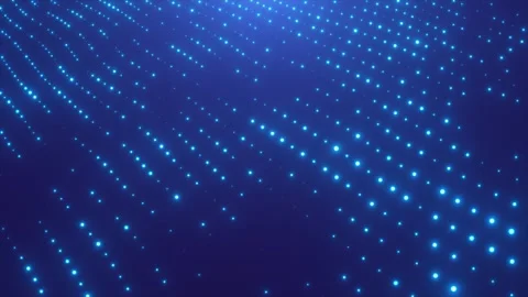 Digital blue dots Video stock 295208956