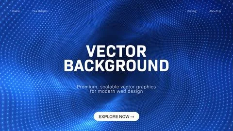 Digital blue dots pattern background. This abstract blue background feature.. Stock Illustration