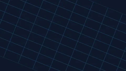 A digital blue grid pattern glowing against a deep dark navy background Stock Footage 339617390