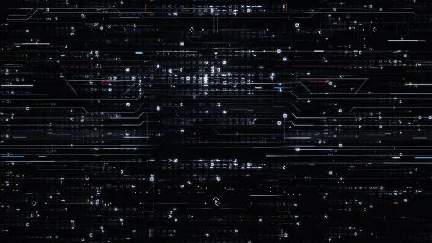 Digital blue Hi-Tech Backgrounds Stock Illustration