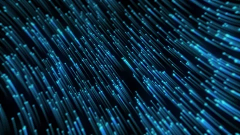 Digital blue light streaks moving. Stock Footage 332051456