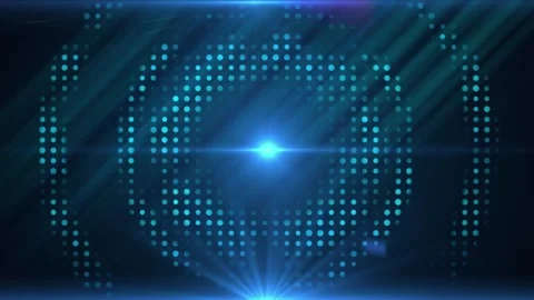 Digital blue lights in black background Stock Footage 139033836