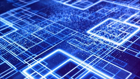 Digital Blue lines geometric background. Motion abstract background Stock Footage 118247616