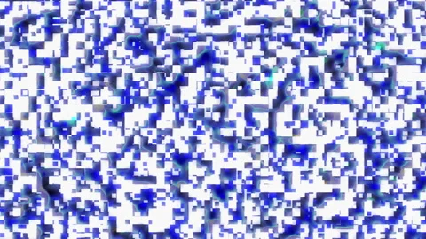 Digital Blue Matrix abstract motion background, Seamless 4K loop video animation Stock Footage 133596295