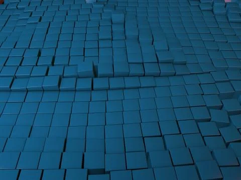 Digital Blue Ocean Stock Illustration