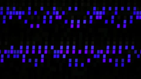 Digital blue purple pixel grid background. Stock Footage 340015013