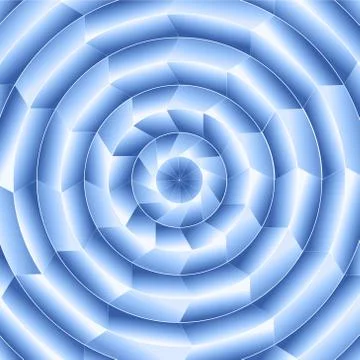 Digital Blue Radial Design Stock Illustration