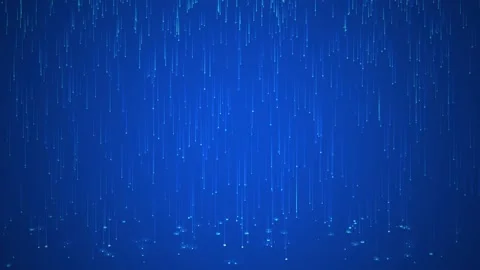 Digital blue rain loop animation. Abstract technology background. Stock Footage 167825911
