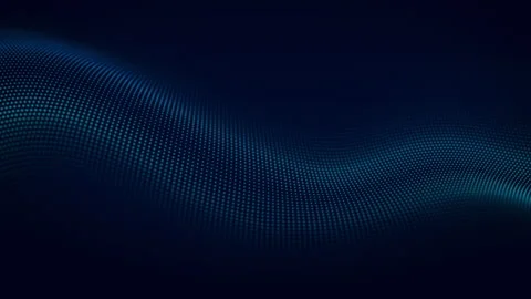 Digital Blue Wave Dot Pattern Background Stock Footage 276965320