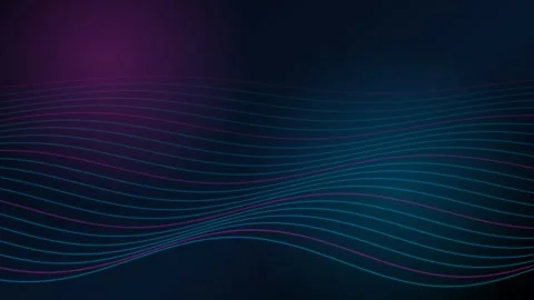Digital blue waveform background. Abstract data flow motion graphic. Stock Footage 340373084